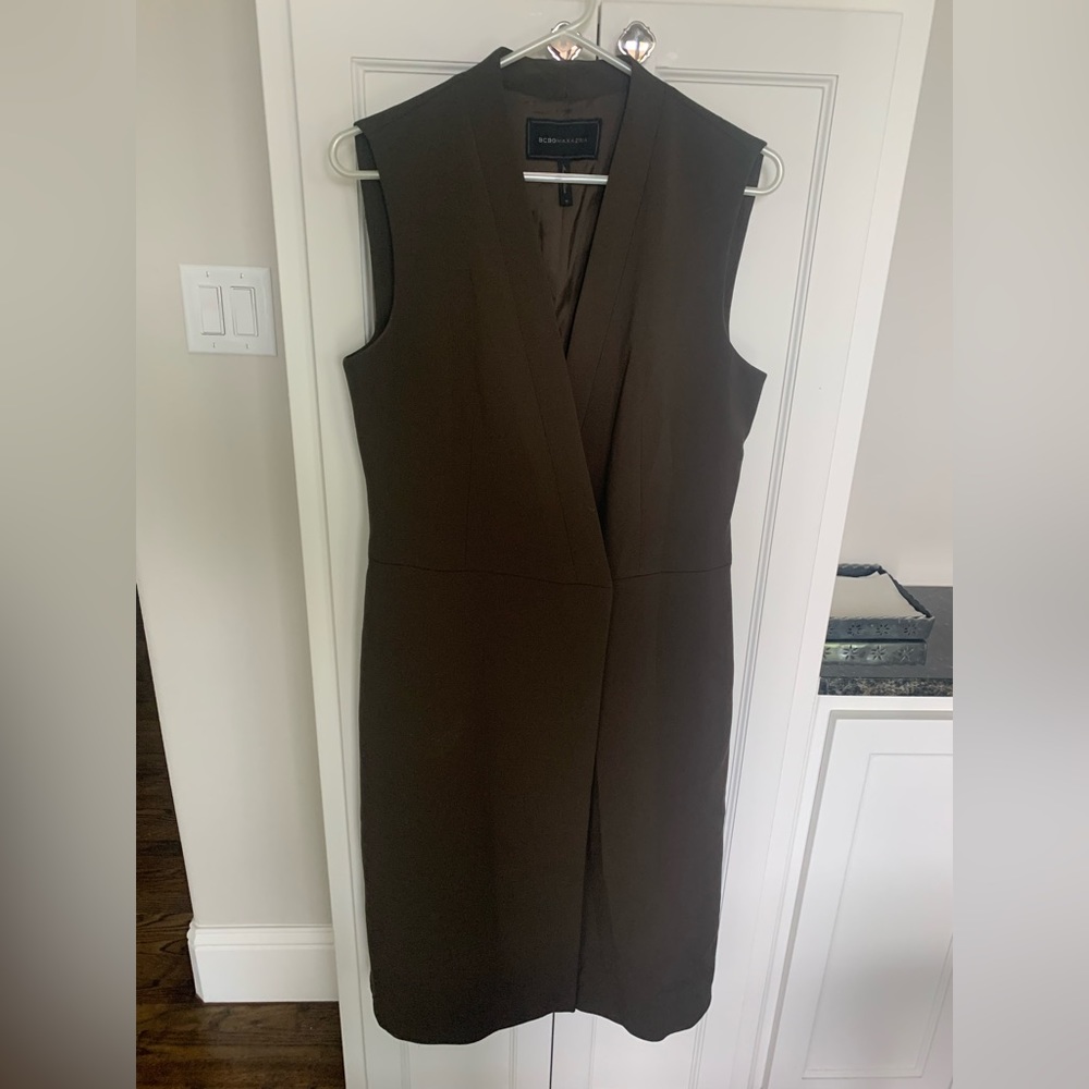 BCBG Brown Wrap Dress